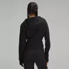 LL Yoga Full-zip مقصوصات مقصوفة قصيرة من بلوزات سترات مسارات كبيرة الحجم معاطف دافئة دافئة ربيع/خريف/فصل الشتاء نساء سميكة فيس عرقوب العرقات