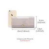 Foxer Frauen Luxus geteiltes Leder LG Wallet Wallet Lady F. Muster Phe Bifold Clutch Bag Card Holdin weibliche Münze Geldbeutel Mey Bag 89ed#