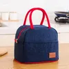 Портативная оксфордская сумка для работы на обед Сумка термоделизованная ланч -коробка кулер сумочка Bento Muck Ужин Ctainer Сумка для хранения продуктов 00WJ#