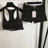 Bras Sets Femmes BRA Sports Tob Shorts Set Luxury Bikinis SweetSuit Designer Sexy Unwear Sporty Yoga Boxers Lingeries Split Bathing Clees Swwear