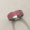 Bagues de fiançailles en zircon complet pour femmes, design tendance, couleur rose, bagues de mariage, anel, cristaux autrichiens, bijoux de qualité supérieure, 253d