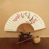 Decorative Figurines Chinese Classical Folding Vintage Elegant Fan Hand Painted Ventilador Men Women Hanfu Matching Cultural Craft Abanico