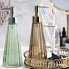 Liquid Soap Dispenser Push-Type Cone Light Luxury 300ml Glass Hand Sanitizer Lotion Bottle Travel Household Bathroom Supplies Storage