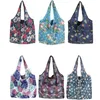 12pcs Shop Bag Reusable Foldable Portable Handbag Supermarket Beach Toy Storage Bags Shoulder Travel Grocery Bag b5x8#