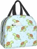 Cute Turtle Thermal Lunch Bag Travel Picnic Bento Cooler Reutilizável Tote Trabalho Isolado Ctainer Bags para Mulheres Homens Meninos Meninas V2mR #