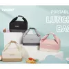 Tourit Boîte à lunch pour femmes avec boucle durable fourre-tout pliable à grande ouverture sac à lunch isolé femmes travaillant en plein air O18a #