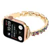 Metal strap for watch band shell diamond bracelet iwatch87654321SE 38 40 41 42 44 45MM Ultra fashion chain women wrist 240326