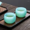 Cups Saucers Azure Jade Porcelain Teacup - Zhijuue Cup Personal Kungfu Tea Glass Master Delicate