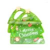 Gift Wrap 10pcs Christmas Bag For Candy Chocolate Cookie Nougat Biscuit Packing Tree Santa Zipper Bags