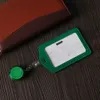 Nowy przezroczystość skórzanej odznaki PU No Zapip Bezpieczeństwo Pracownik Tag ID Holder Ochrona Ochronne School Office Supplies 97ff#