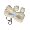 Keychains Stylish Plush Cherry Keychain Pendant Key Chain Accessaries Fashion Holder Keyrings Material For Drop