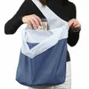 Wasserdichte Öko-Shop-Tasche aus recyceltem Polyester, tragbar, faltbar, Aufbewahrungstasche, Supermarkt-Shop-Tasche, großes Fassungsvermögen, Tuch K2AC #