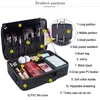 PU skórzane makijaż makijaż Wysokiej jakości walizka do kosmetyków Bolso Mujer Travel Makeup Organizer Bag magazynowania Kobieta t4um#