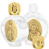 Vase2 PCS Holy Water Bottle Wedding Baptism Decorationsフォント装飾ガラス詰め替え可能なフォント