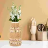 Vases en verre rattan art art créatif fleur de bureau décoration d'anniversaire pour fille fleuriste tissée simple décorations rustiques à la maison