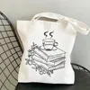 Fry كتب طباعة حقيبة الكتف على أكياس حمل إيكو للنساء المتسوق كبير السعة Harajuku الطالب فتاة القماش حقيبة يد W0YI#
