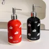 Flüssigseifenspender AhunderJiaz Badezimmer-WC-Pressflasche Duschgel Haushalt Händedesinfektionsmittel Vorratsglas Heimdekoration