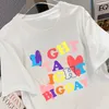 T-shirt à manches courtes en pur coton pour femmes, couple d'été, rue américaine, ample, marque de mode Instagram