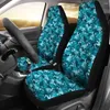 Coprisedili per auto Teal Camo Confezione da 2 coperture protettive anteriori universali