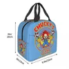 Chucky's Gym Good Guys Izolowana torba na lunch dla kobiet Wodoodporna Chucky Doll Lolar Thermal Lunch Box Travel 99GD#