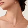 Ciondoli Cubo quadrato in argento sterling 925 con collana di diamanti Collana classica Dinhvan da donna Francia Parigi Regalo di nozze