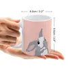 Mokken Witte Mok Koffie Afternoon Tea Kerstbekers Keramiek 330ml Voor Schattig Dieren Roze