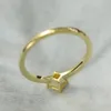 14K Gold Jewelry Natural Yellow diamond Gemstone Ring Women Fine Anillos De Bizuteria Wedding Bizuteria 14K Gold Rings Female 240320