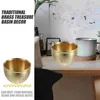 Bowls Treasure Bowl Coworker Wealth Basin Chinese Glossy Mate Brass Home Decorations