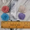 2,5cm-3,5 cm de vestuário de flores pequenas acessórios de abate tridimensional de flores artesanais de cabelo diy 24-48 peças