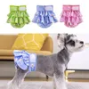 Hundkläder tvättbara kvinnliga blöjor omslag för flickhundar återanvändbar justerbar valp sanitära trosor underkläder doggy värmeperiod