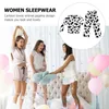 Women's Sleepwear Pajamas For Lady Cow Home Clothes Womens Long Sleeve Nightshirts Girl Nightgown