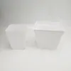 Avilable Thicken Mini Flower Pots Planters Plastic Creative Small Square Nursery Pot Garden Desk Home Office Decoration