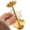 Candle Holders Ornaments Alloy Holder Crystal Decorations Home Decorative Lotus Candleholder