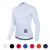 Men Cycling Jerseys White Long Sleeves Autumn Cycling Clothing MTB Pro Team Bike Shirts Bicycle Clothes Mallot Ciclismo Hombre 240328