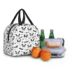 süße Panda Bear tragbare Lunchbox für Frauen wasserdichte thermische kühlere Essen isolierte Lunchbeutel Kinder Schulkinder Arbeit Picknick y7pk#