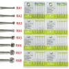 Flosser 5 Stuks WAVE Tandheelkundige Bur Plus Tungsten Carbide Klink Burs Ronde Boor RA 1 2 3 4 5 6 7 8 Voor Lage Snelheid Contra Hoek Handstuk 2.35mm