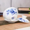 Teaware Sets High Grade White Porcelain Gaiwan Ceramic Tea Set Sancai Cover Bowl Blue And 150ml