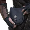 Bolso medieval con cordón en la cintura, billetera renacentista, monedero de cuero PU, Vintage, caballero vikingo, pirata, Cosplay con cordones, riñonera t5F6 #