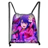 Japanese Amine Oshi No KO ryggsäck Ai Hoshino Rubii Akuamarin Kvinnor Drawstring Väskor FI Storage Bag Teenage Bookbags H5oi#