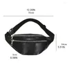 Sacos de cintura Fanny Packs Pack Bag com bolsos de zíper ajustável cinto de couro pu para homens mulheres moda viagem