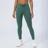 Pantaloni attivi Forma nuda Modellante Yoga pieghettato per le donne Sollevamento dell'anca a forma di V Collant da allenamento sportivo per il tempo libero ad asciugatura rapida