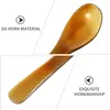 Coffee Scoops 4 Pcs Ice Cream Scoop Horn Spoon Plastic Cutlery Cocktail Spoons Horns Mixing