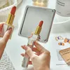 Neuer Griff Make -up Mirror HD Schönheit tragbarer rund quadratisch Handkosmetischer Spiegel Eitelkeit Compact Mirror Desktop Mirror Student Miror