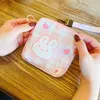 korean Canvas Ins style Bear Credit Card Bag Coin Pouch Napkin Organizer Sanitary Pad Storage Bag p3Ud#