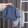 Vêtements de marque pour enfants, ensembles de vêtements pour bébés garçons et filles, cardigan, veste en jean, ensemble de pantalons de survêtement