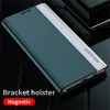 6d Plattierung Leder Flip Cover für Samsung Galaxy S24 S 24 Ultra Plus Luxus -Buchständer Coque Samung Sumsung S24ultra S24+ Hülle