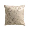 Pillow Chinese Style Decorative Throw Case Jacquard Ginkgo Leaf Cover Sofa Home Decor Lumbar 45x45 30x50cm