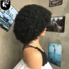 Perruques Courtes Afro Crépus Bouclés Synthétique Perruque De Cheveux Moelleux Avec Bang Pour Les Femmes Noires Africain Sans Colle Naturel Noir Puffy Cheveux Cosplay Perruque