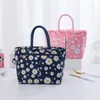 Gänseblümchen Gedruckt Mittagessen Tasche Thermische Insulati Große Kapazität Handtasche Nette Picknick Getränke Lunch Box Lagerung Tasche Tragbare Mittagessen Beutel S2yq #