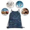 sier On Blue Painted Texture V-Viking Age Cool Portable Shop Drawstring Bags Riding Backpack Gym Clothes Storage Backpacks x34u#